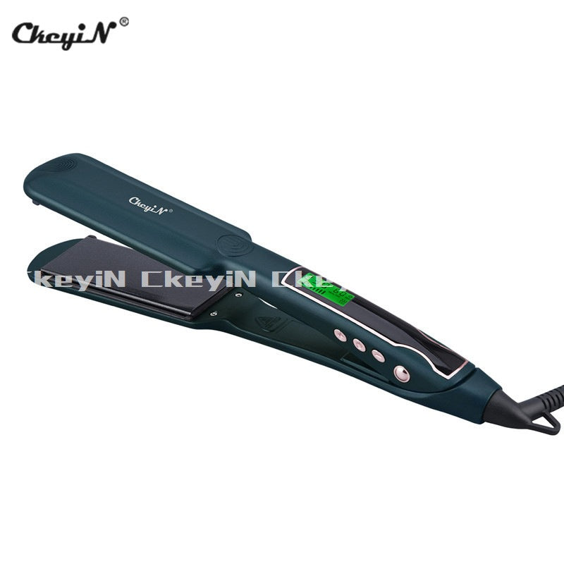 Widened and enlarged straight plate clip hair straightener hair salon hair salon household styling LIQUID crystal display multiple files