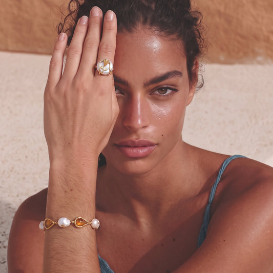 Honey Drop Pearl Bracelet