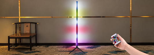 RGB Corner Floor Lamp: LED Lighting Ideas for a Cozy Room