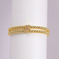 A cute and y 18k copper-plated bubble 26-letter elastic string beaded bracelet
