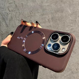 Suitable for Apple 15 Promax phone case new magnetic frosted iPhone 16 all inclusive anti drop 13 protective case