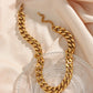Hip Hop Stainless Steel Necklace Women's Cuban Chain Necklace Ornament