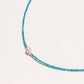 Apatite Pearl Strand Necklace