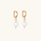 Pearl Drop Hoops