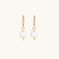 Pearl Drop Hoops