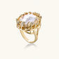 Baroque Pearl Crown Ring