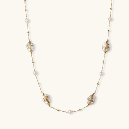 Baroque Pearl Garden Necklace