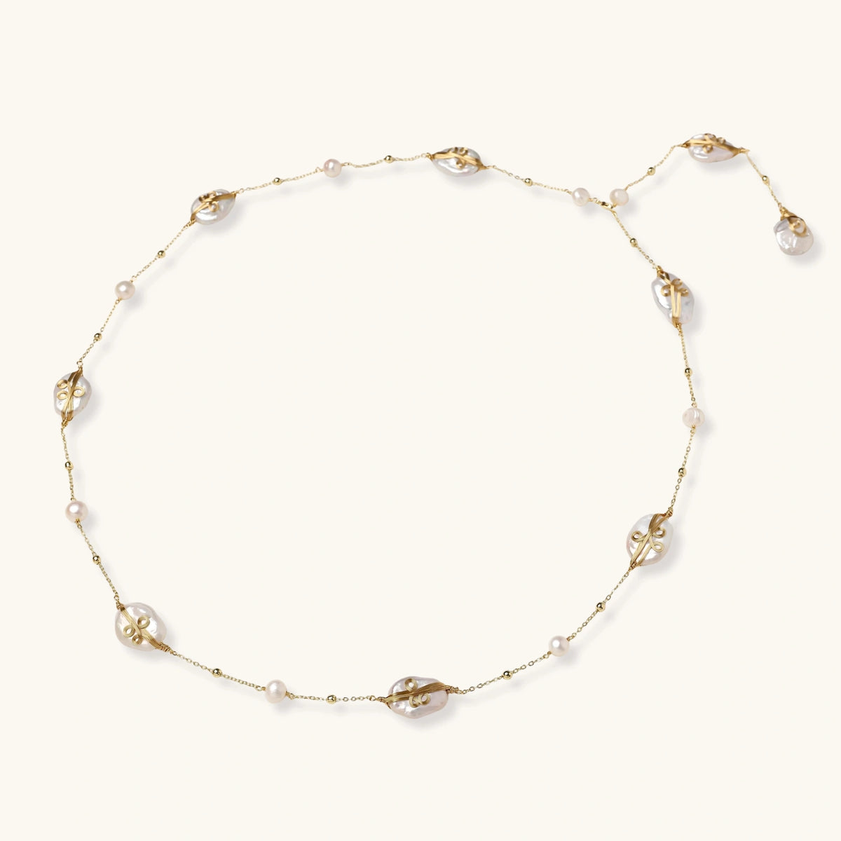 Baroque Pearl Garden Necklace
