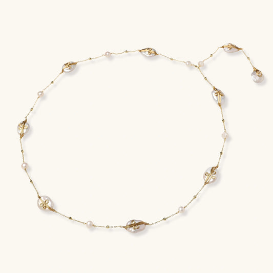 Baroque Pearl Garden Necklace