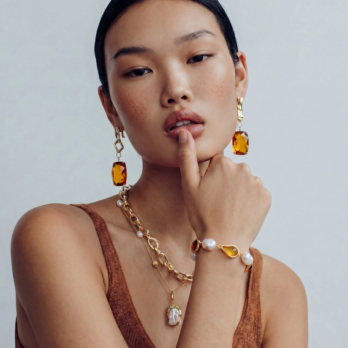 Honey Drop Pearl Bracelet