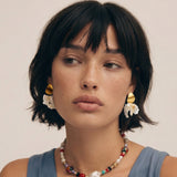Organic Shell Drop Earrings