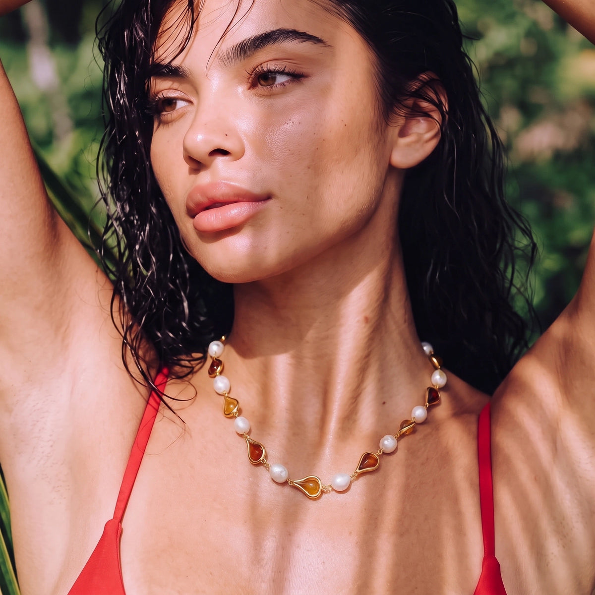 Honey Baroque Necklace