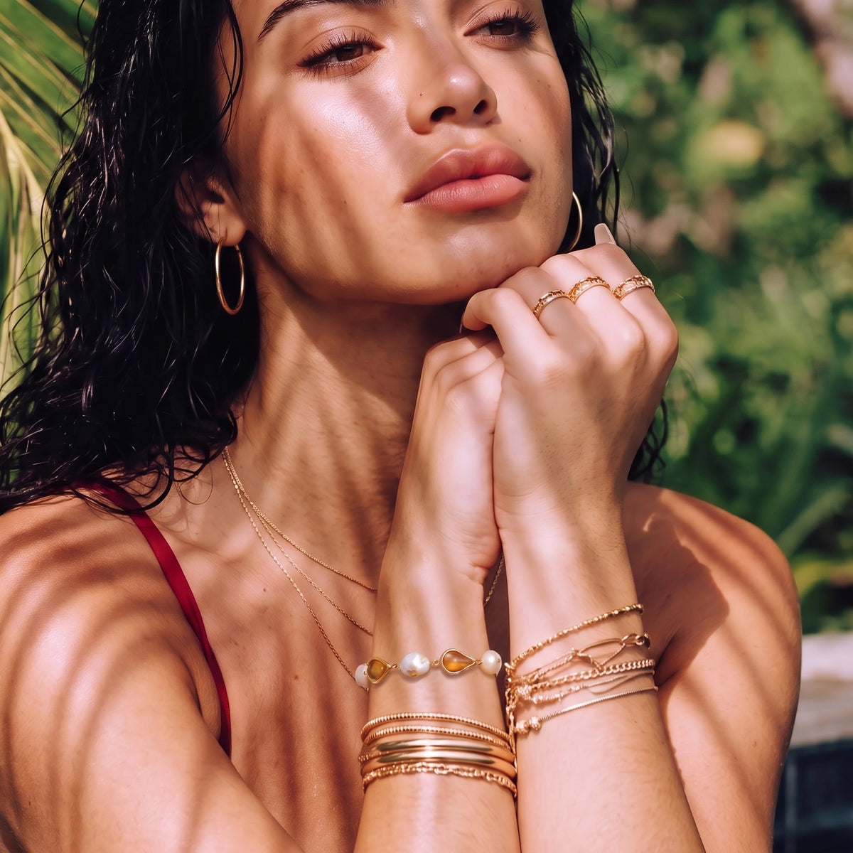 Honey Drop Pearl Bracelet
