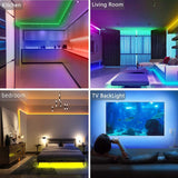 RGB 5050 LED Strip Lights – 10m/20m, 44-Key Remote, 8 Modes