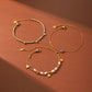 Resort-style 18K Gold Stainless Steel Zircon Bracelet & Soft Sparkle for Beautiful Moments