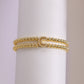 A cute and y 18k copper-plated bubble 26-letter elastic string beaded bracelet