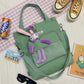 New Fashion Bear Doll Multi-Purpose Canvas Bag Large-Capacity One-Shoulder Messenger Girl Backpack College Student Bag