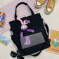 New Fashion Bear Doll Multi-Purpose Canvas Bag Large-Capacity One-Shoulder Messenger Girl Backpack College Student Bag
