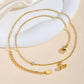 18K Gold Plated Cherry Charm Necklace | Elegant Women's Jewelry