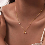 18K Gold Plated Cherry Charm Necklace | Elegant Women's Jewelry