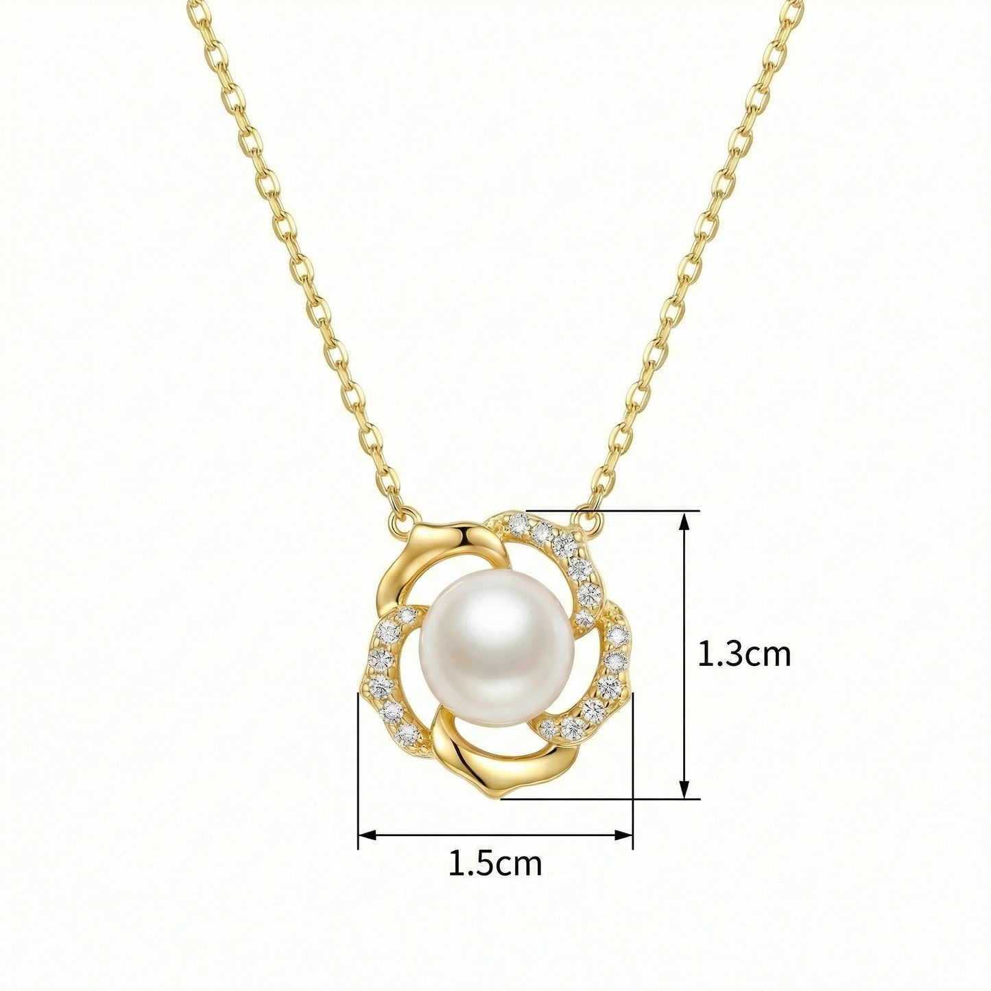 A timeless floral necklace designed for graceful women.