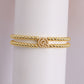 A cute and y 18k copper-plated bubble 26-letter elastic string beaded bracelet