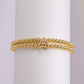 A cute and y 18k copper-plated bubble 26-letter elastic string beaded bracelet