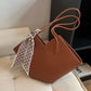Large capacity niche fashion shoulder bag commuting tote bag