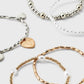 Soft Pearls. Bold Style.&Heart Charm And Pearl Beaded Bracelet 5pc Set - Gold