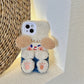 Winter Cute Plush Dog iPhone 14 Promax for 11/12 Apple 13 Phone Case XR Female XS Soft Cover