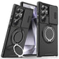 Samsung S26 Ultra Magnetic Rotating Car Mount Phone Case A17 Lens Flip Cover S25 Shockproof