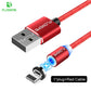 FLOVEME Magnetic Charging Cable 1M – LED 360°, Nylon Braided