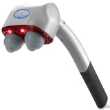 Handheld Body Massager – 4 Silicone Heads, Thermal, 2-Speed