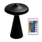 New UFO Night Light Luxury Striped Light Effect Mushroom Ambient Lamp Hotel Living Room Bedroom Bedside Decorative Table Lamp
