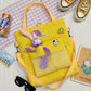 New Fashion Bear Doll Multi-Purpose Canvas Bag Large-Capacity One-Shoulder Messenger Girl Backpack College Student Bag