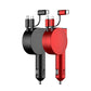 Vogek 3-in-1 Car Charger 60W Super Fast Charging for iPhone Xiaomi Huawei Samsung with Telescopic Charging Cables and Adapters
