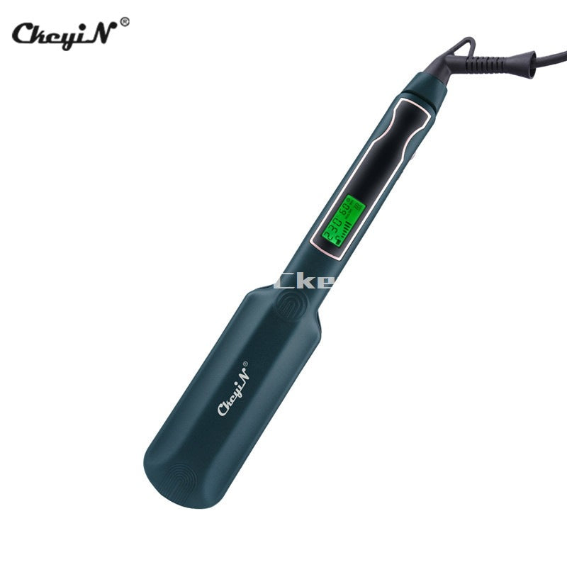 Widened and enlarged straight plate clip hair straightener hair salon hair salon household styling LIQUID crystal display multiple files