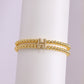A cute and y 18k copper-plated bubble 26-letter elastic string beaded bracelet