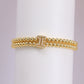 A cute and y 18k copper-plated bubble 26-letter elastic string beaded bracelet