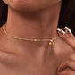 18K Gold Plated Cherry Charm Necklace | Elegant Women's Jewelry