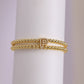 A cute and y 18k copper-plated bubble 26-letter elastic string beaded bracelet