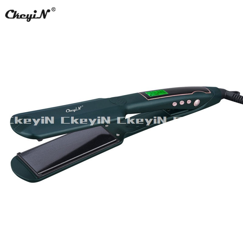 Widened and enlarged straight plate clip hair straightener hair salon hair salon household styling LIQUID crystal display multiple files