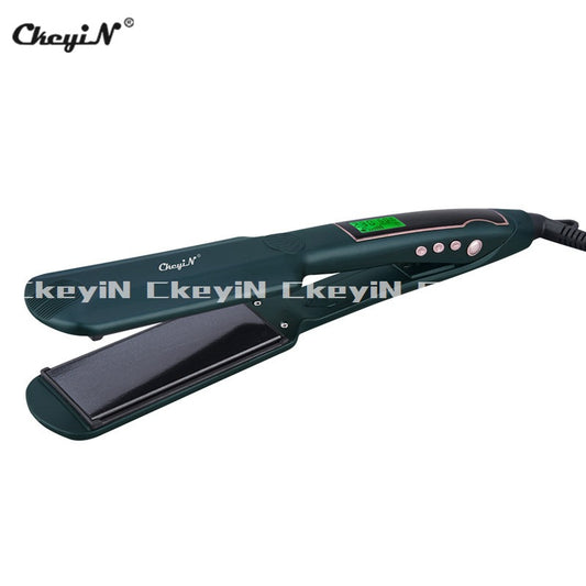 Widened and enlarged straight plate clip hair straightener hair salon hair salon household styling LIQUID crystal display multiple files