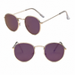 Women's Retro Round Sunglasses – Metal Frame, 14 Color Options